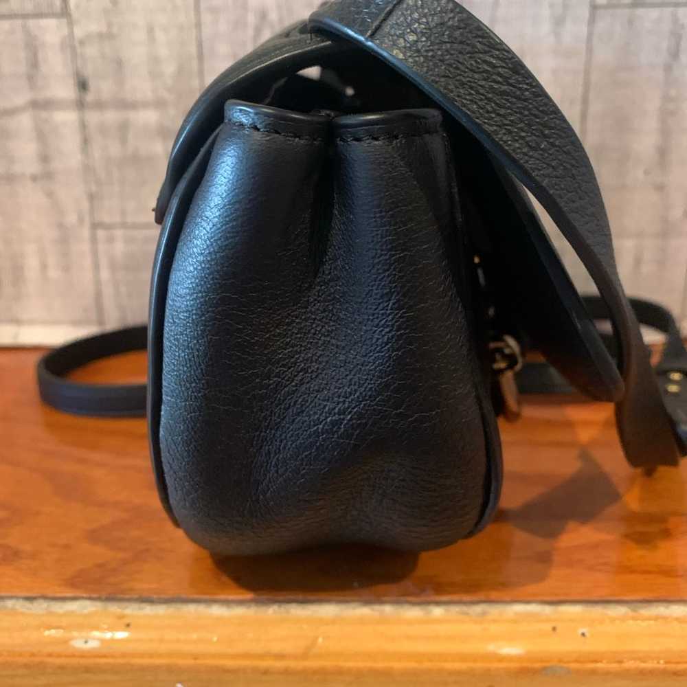 Vintage J Crew Black Leather Crossbody - image 8