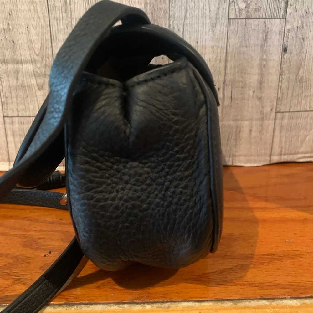 Vintage J Crew Black Leather Crossbody - image 9