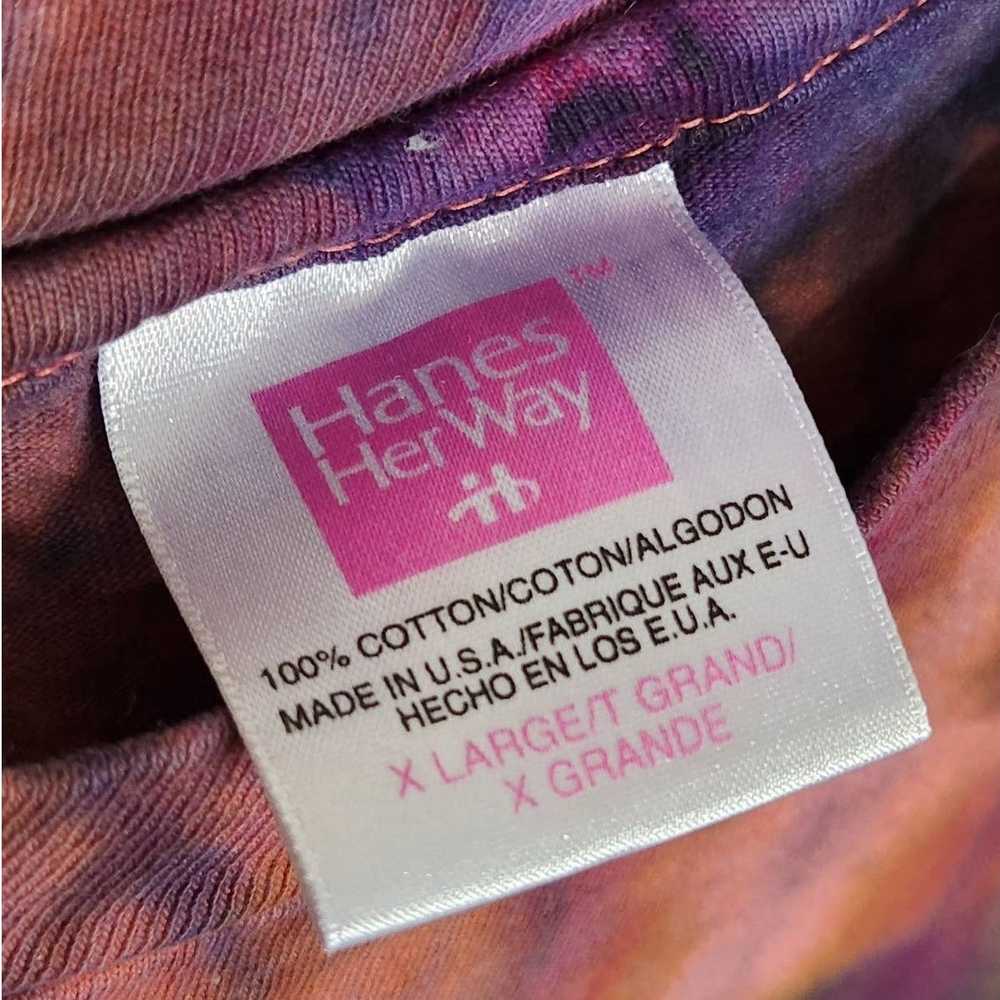 Vintage Vintage Hanes Custom Ice Tie Dye Swirl Si… - image 3