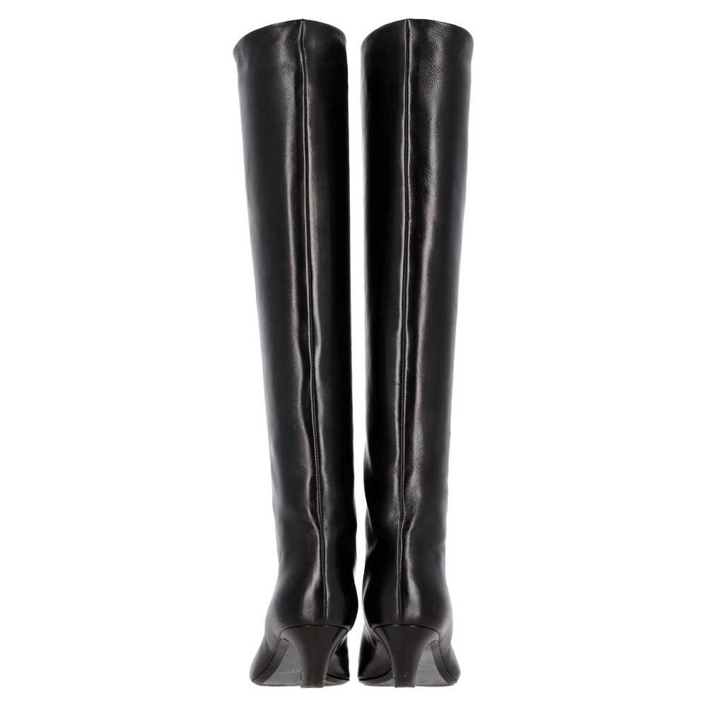 Product Details Khaite Black Leather Davis Knee H… - image 4