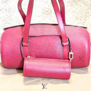 Louis Vuitton Epi Sufro Castilian Red Epi Leather 