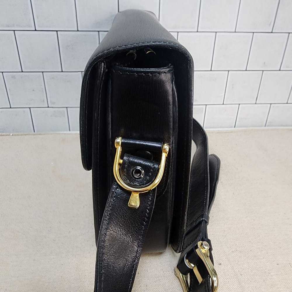 CELINE Black Leather Shoulder Bag Vintage - image 5