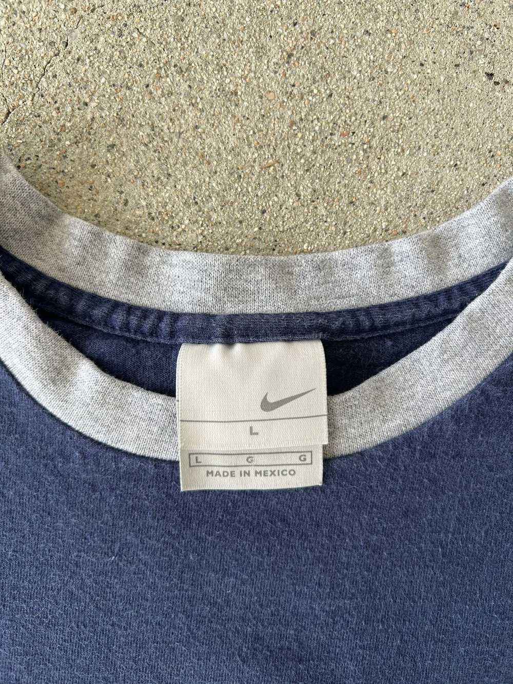 Nike Vintage 2000s Nike Navy/Grey Swoosh Embroide… - image 3