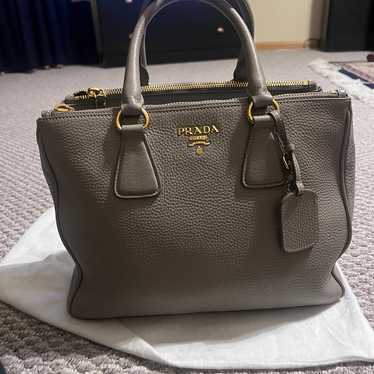 Prada double zip tote