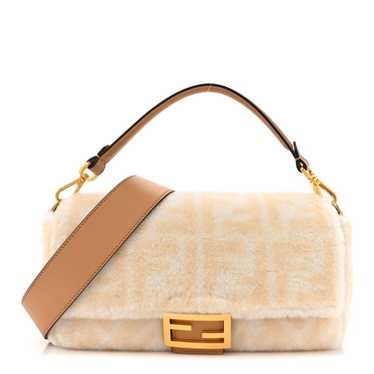 FENDI Shearling Vitello Dolce Macro FF 1974 Baguet