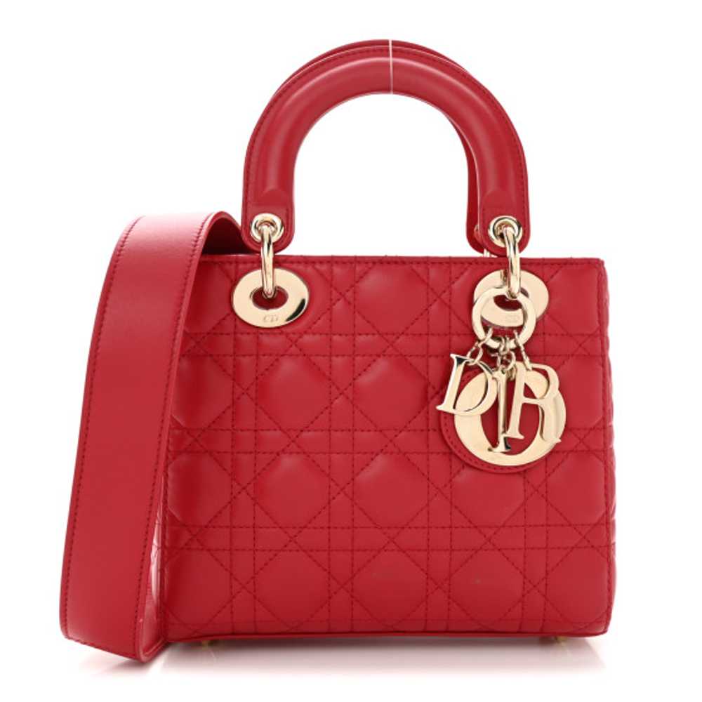 CHRISTIAN DIOR Lambskin Cannage Small My ABCDior … - image 1