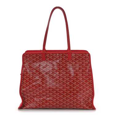 GOYARD Goyardine Sac Hardy Pet Carrier PM Red