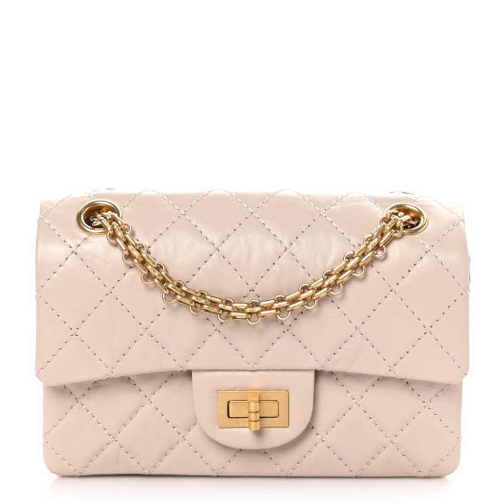 CHANEL Aged Calfskin Quilted 2.55 Reissue Mini Fl… - image 1