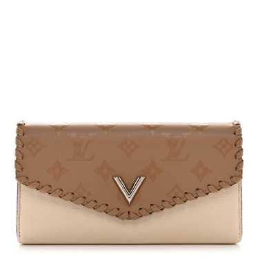 LOUIS VUITTON Monogram Cuir Plume Very Wallet Ses… - image 1