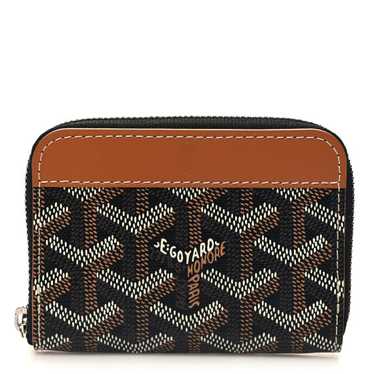 GOYARD Goyardine Matignon PM Wallet Black Gold