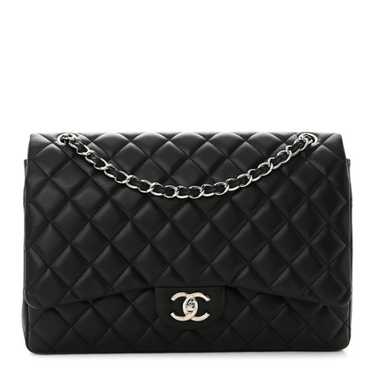 CHANEL Caviar Quilted Maxi Double Flap Black