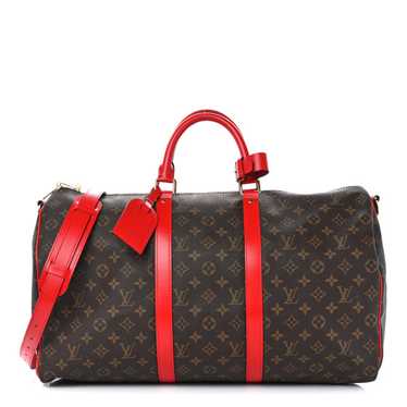 LOUIS VUITTON Calfskin Monogram Keepall Bandoulier