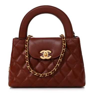 CHANEL Shiny Aged Calfskin Quilted Nano Kelly Sho… - image 1