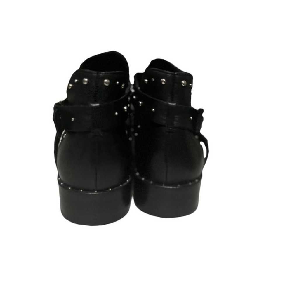 Halogen Black Leather Sudded Bootie 10M - image 4