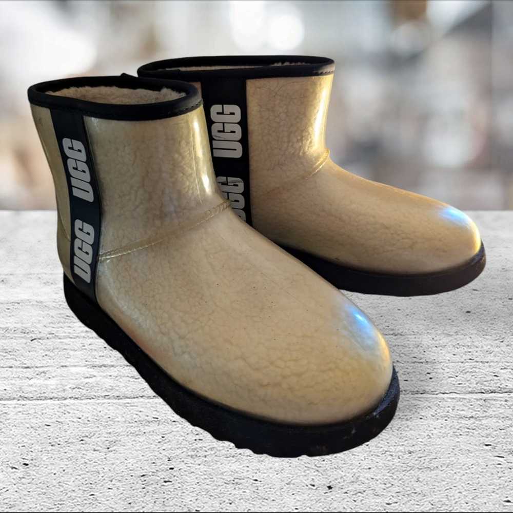 UGG rain boots (8.5 us/39eu) cream/beige/neutral … - image 5