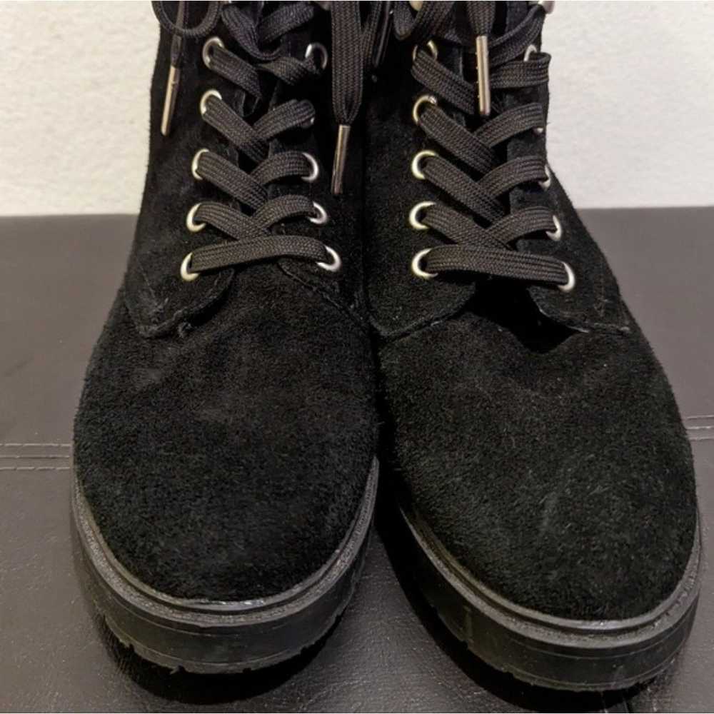 Splendid Sloane Black Genuine Suede Lace Up Ankle… - image 9