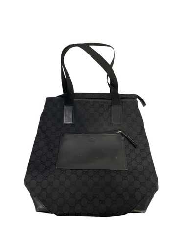 GUCCI/Hand Bag/Cotton/BLK/CANVAS TOTE