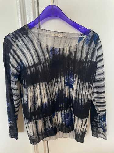 Prada blue and black printer sweater (42) | Used,…