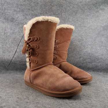 Tamarac Shoes Womens 9 Boot Winter Leather Wool Pu