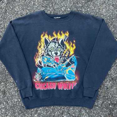 NHL 狼　シカゴウルブズ　スウェット　90s ヴィンテージ 183382526.jpg?cmsp_timestamp=