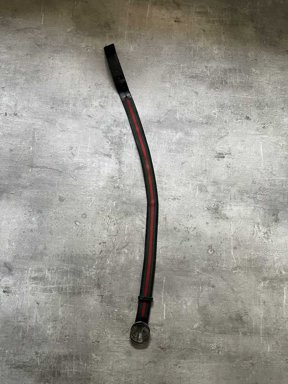 Gucci × Luxury × Vintage Gucci GG leather belt gr… - image 6