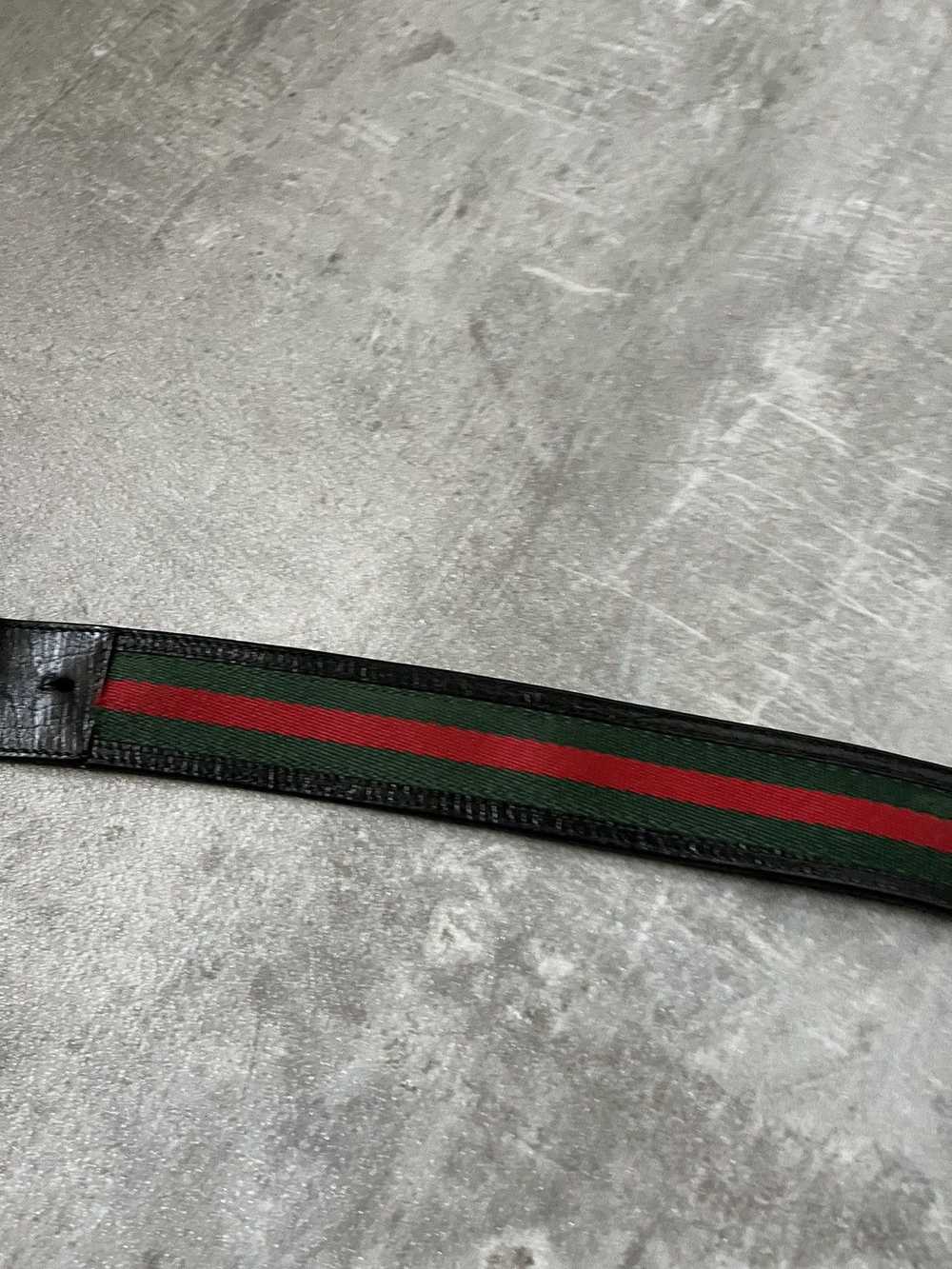 Gucci × Luxury × Vintage Gucci GG leather belt gr… - image 8