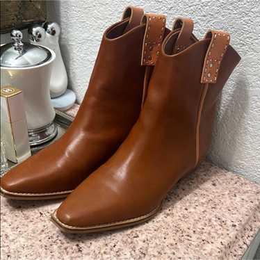 Brown Leather Ankle Boot