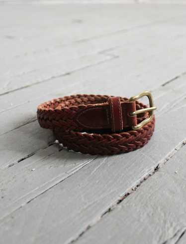 braided leather belt