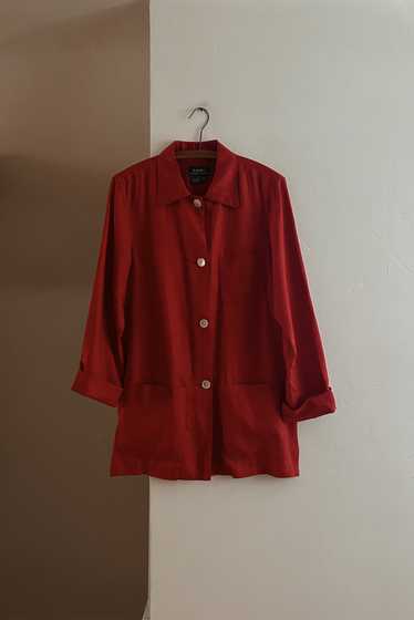 1990's RALPH LAUREN RED LINEN JACKET