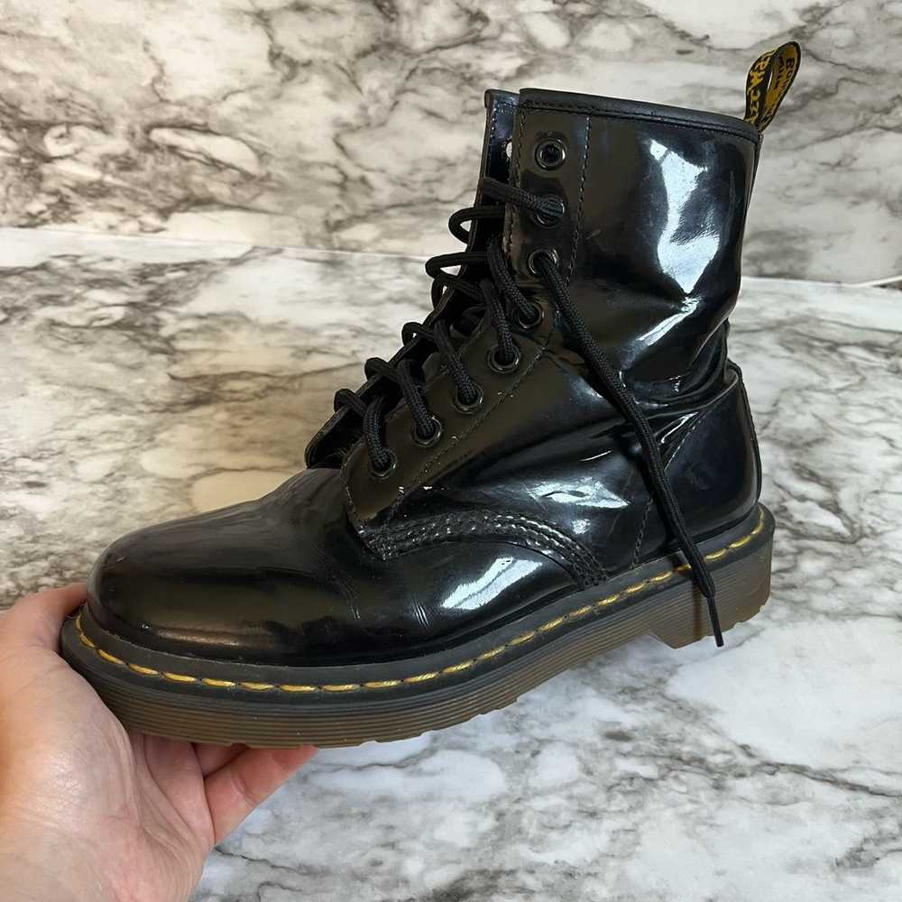 Dr. Martens 1460 Women's Patent Leather Boots US … - image 7