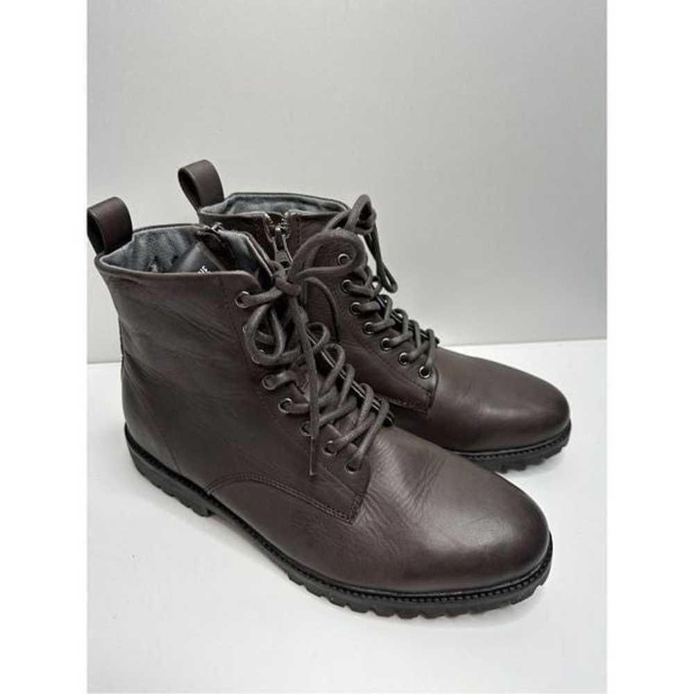 Blackstone Dark Chocolate Lace up Leather Boots S… - image 1