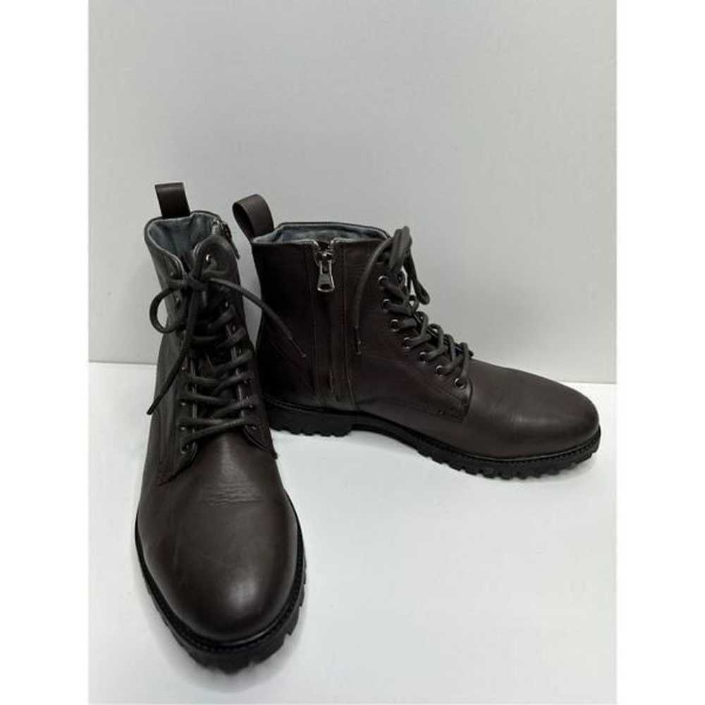 Blackstone Dark Chocolate Lace up Leather Boots S… - image 5