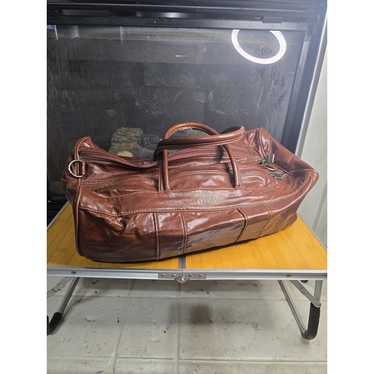 Leather Wilson Sport Duffle Bag Vintage Red