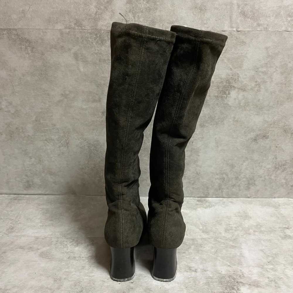 【Himiko】 (22.5) Long boots, square toe, chunky he… - image 3