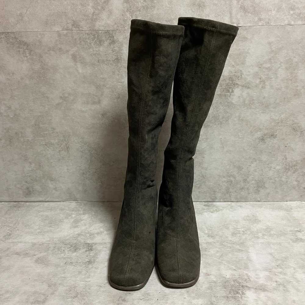 【Himiko】 (22.5) Long boots, square toe, chunky he… - image 7