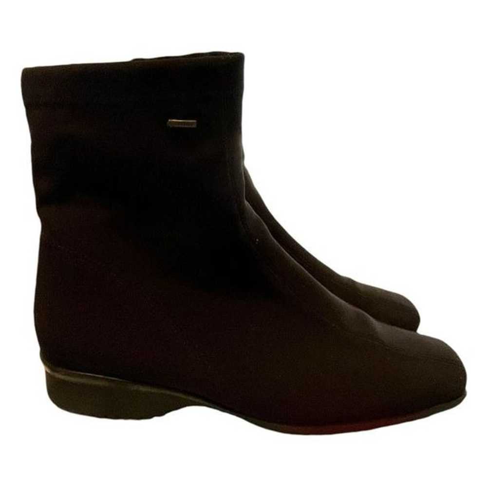 Ara Ankle Boot Black Stretch Knit Portofino Gore-… - image 4