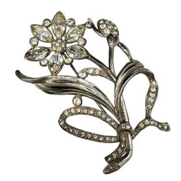 Pot Metal Flower Brooch