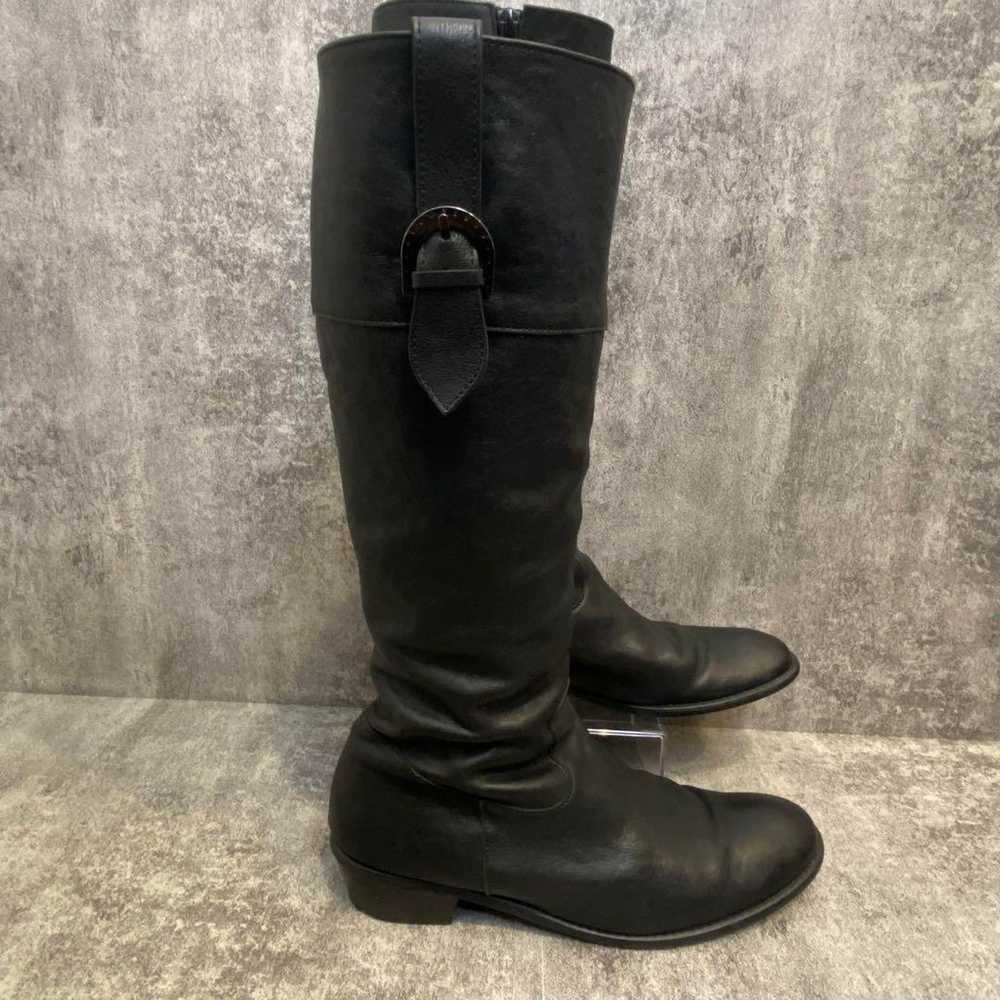 Diana Long Boots with Belt [Size 24] Black Leathe… - image 6