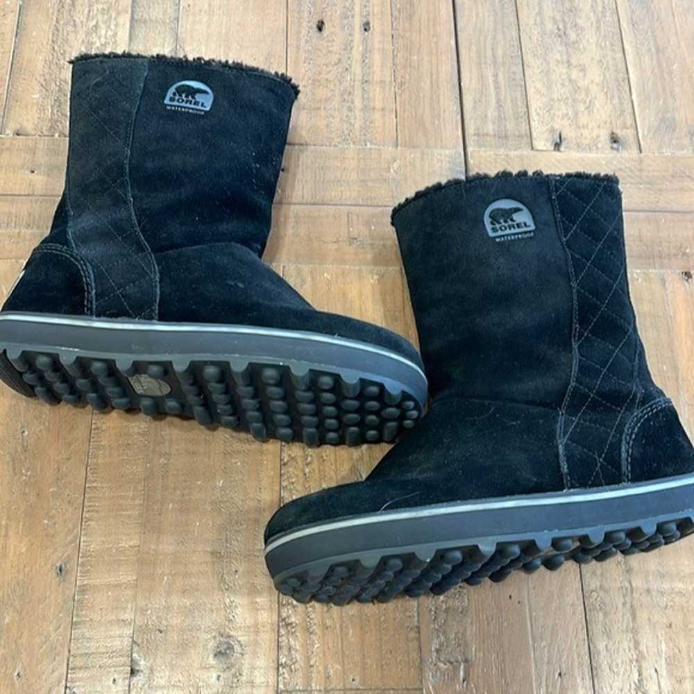 Sorel Glacy black suede winter boots - image 10