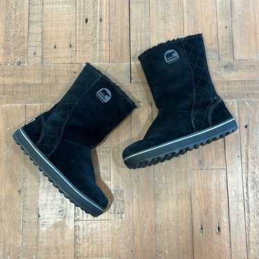 Sorel Glacy black suede winter boots - image 1