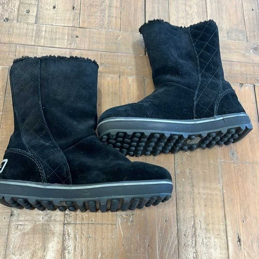 Sorel Glacy black suede winter boots - image 8