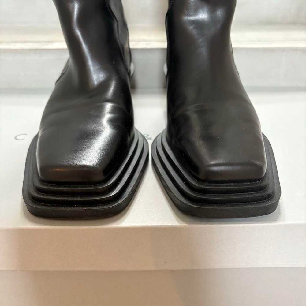 Charles and Keith Square Toe Western Boots 24~24.5 - image 3