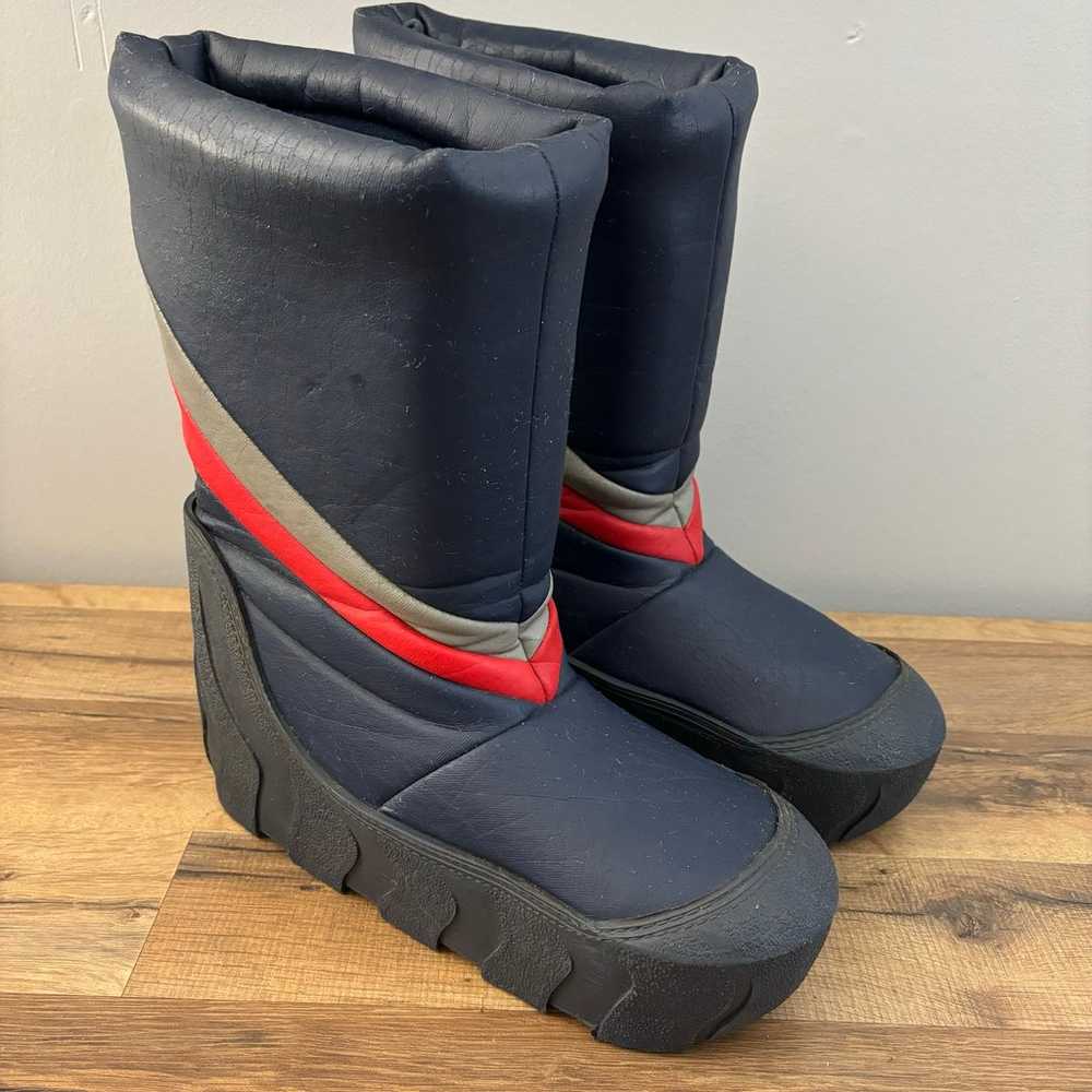 Moon Boots Chevron Stripe Print Insulated Winter … - image 1