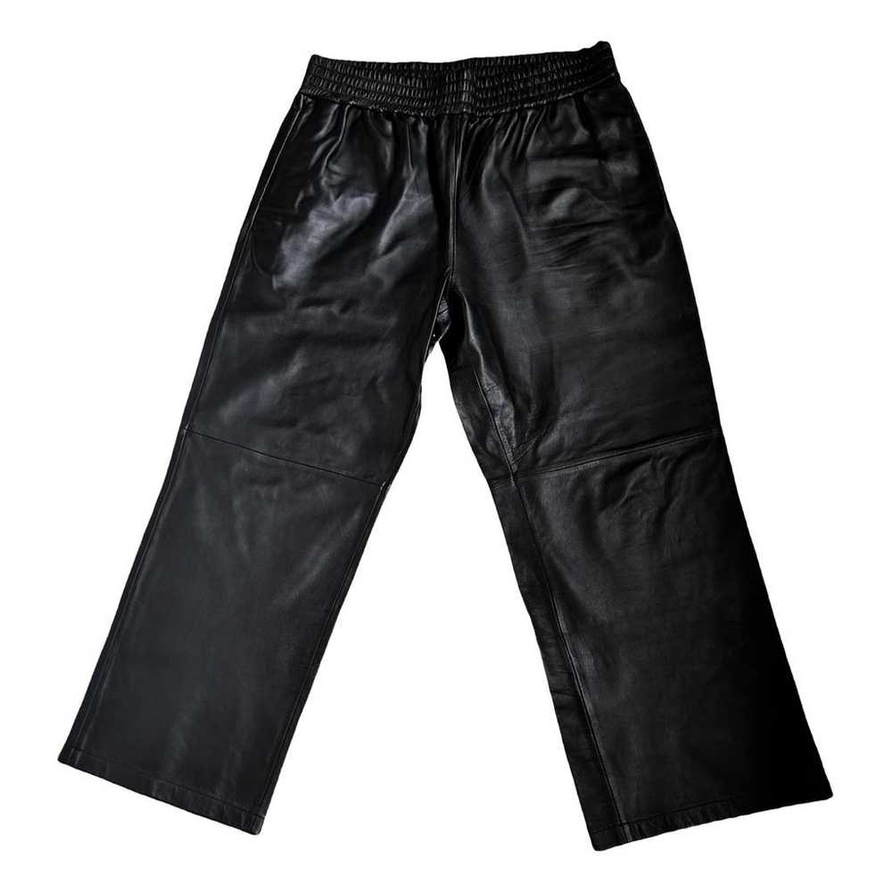 by Malene Birger Leather straight pants - image 1