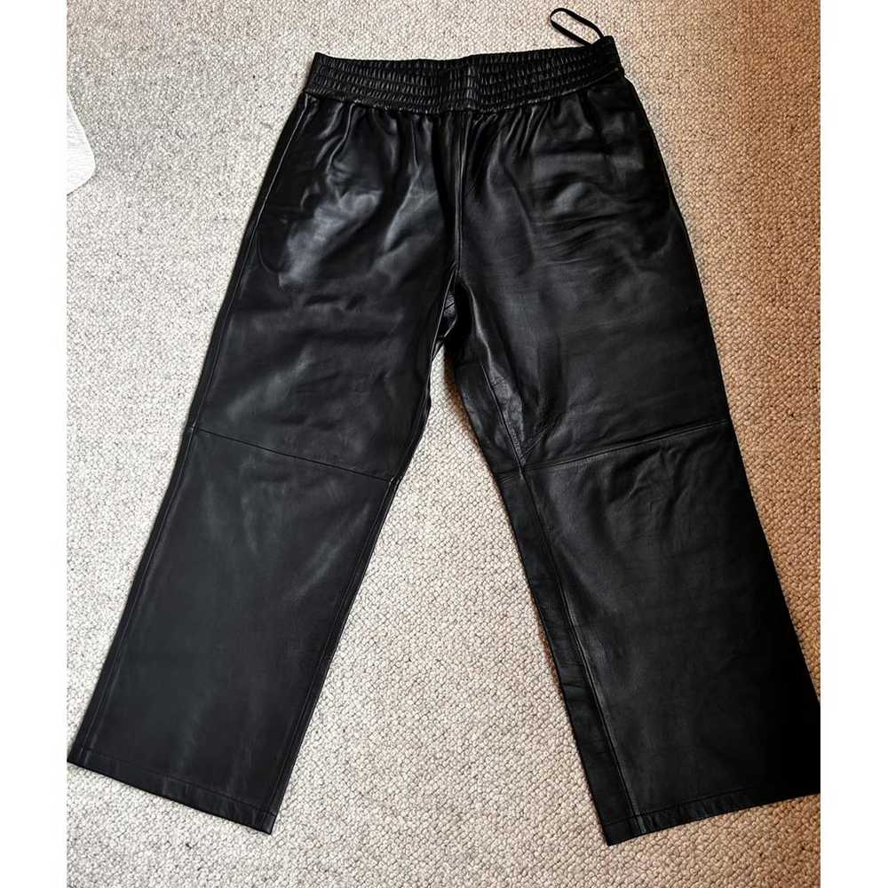 by Malene Birger Leather straight pants - image 2