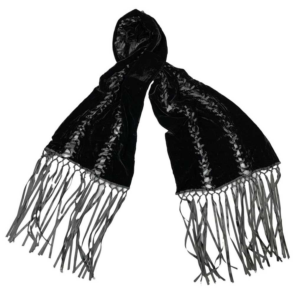 Adrienne Landau Velvet scarf & pocket square - image 1