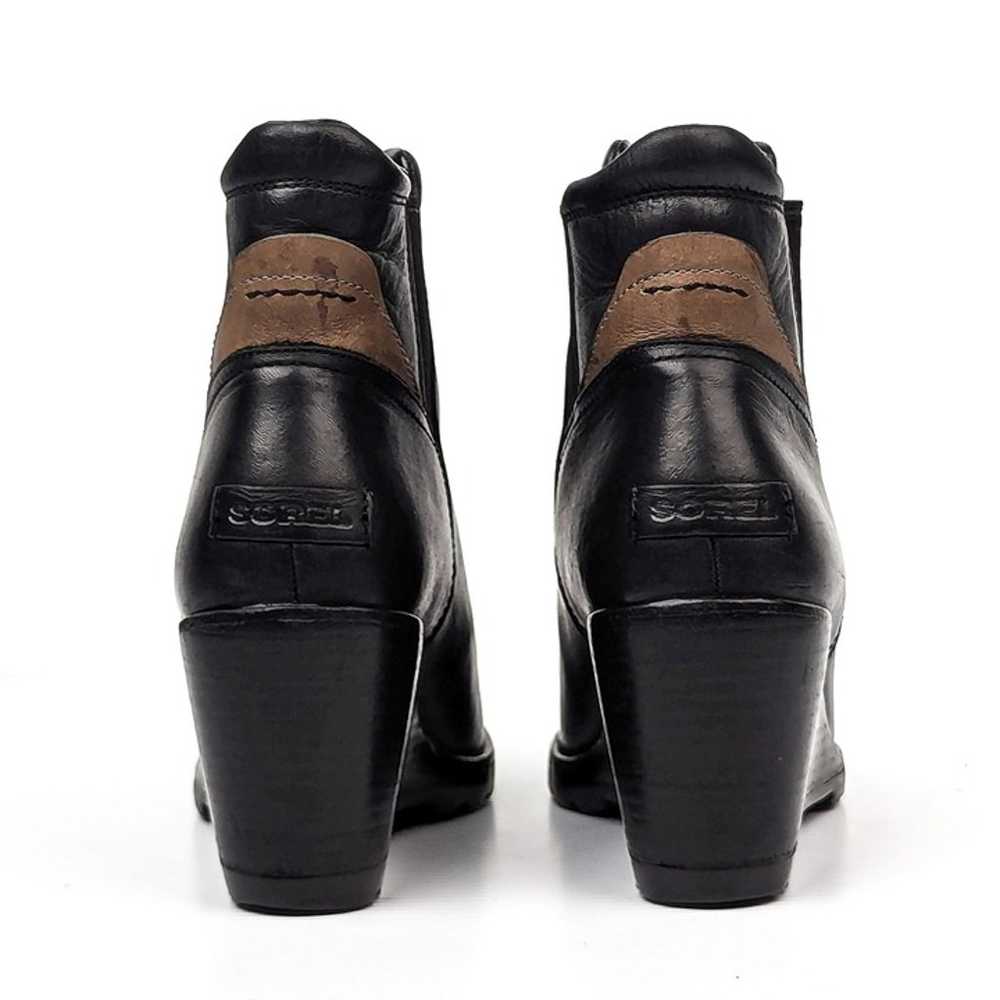 Sorel Women After Hours Heel Slip-on Black Leathe… - image 4