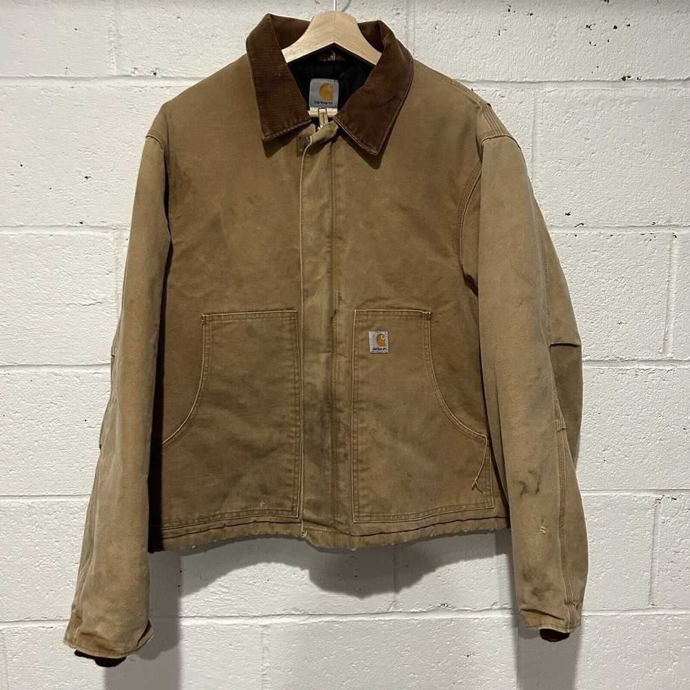 Carhartt Vintage Carhartt Jacket Quilt Lined “Tan… - image 1