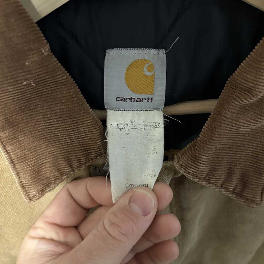 Carhartt Vintage Carhartt Jacket Quilt Lined “Tan… - image 6