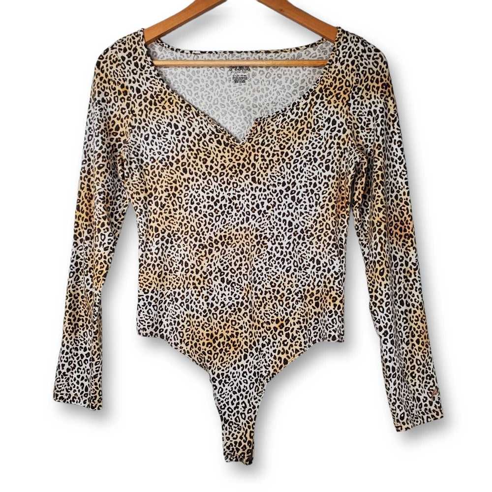 Pink PINK Victoria's Secret Leopard Long Sleeve B… - image 1